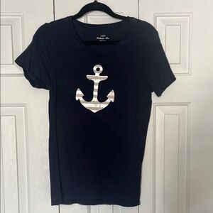 JCrew Navy Blue Anchor T-Shirt